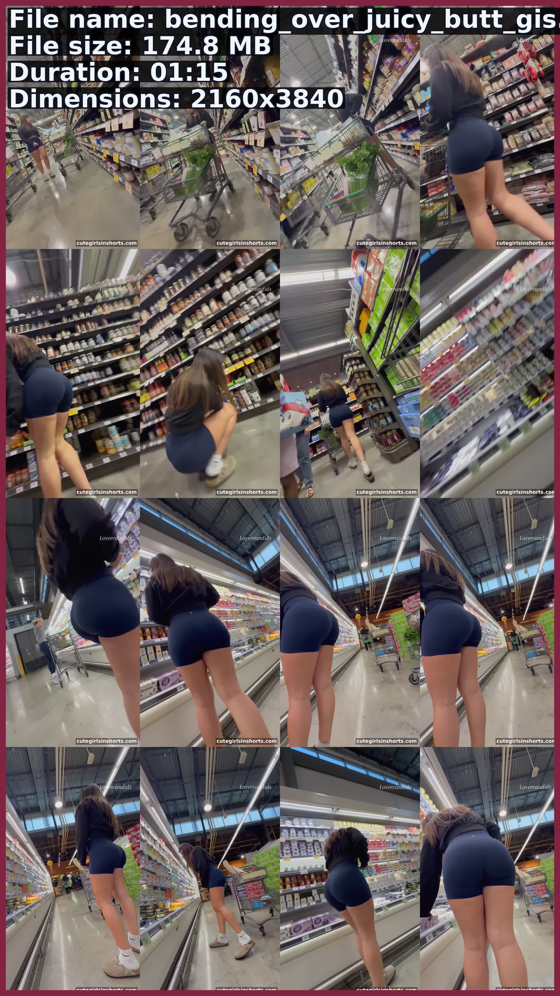 Bending Over Juicy Butt