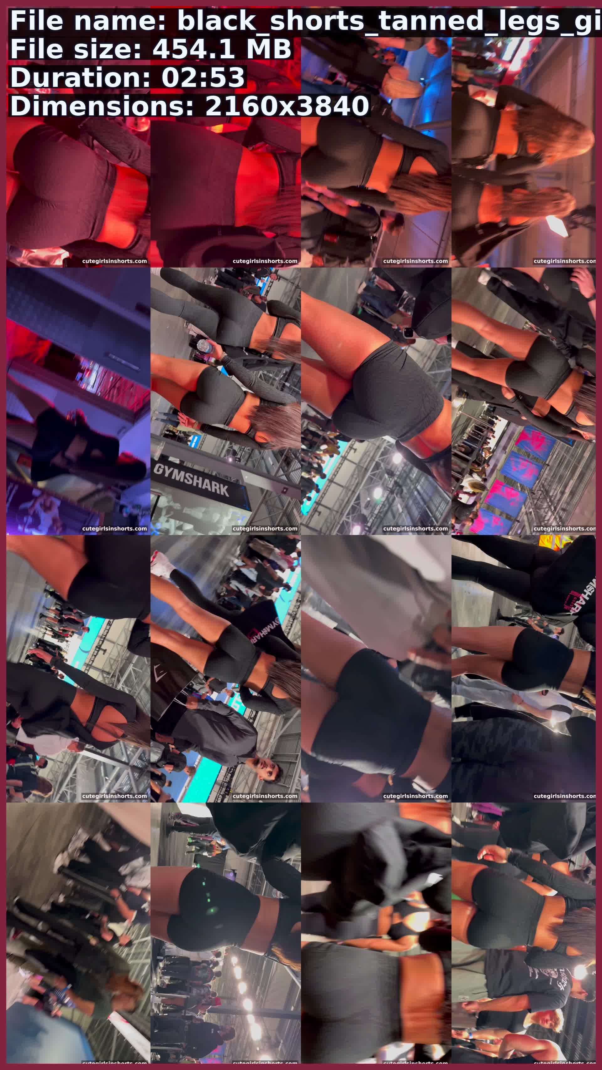 Black Shorts Tanned Legs