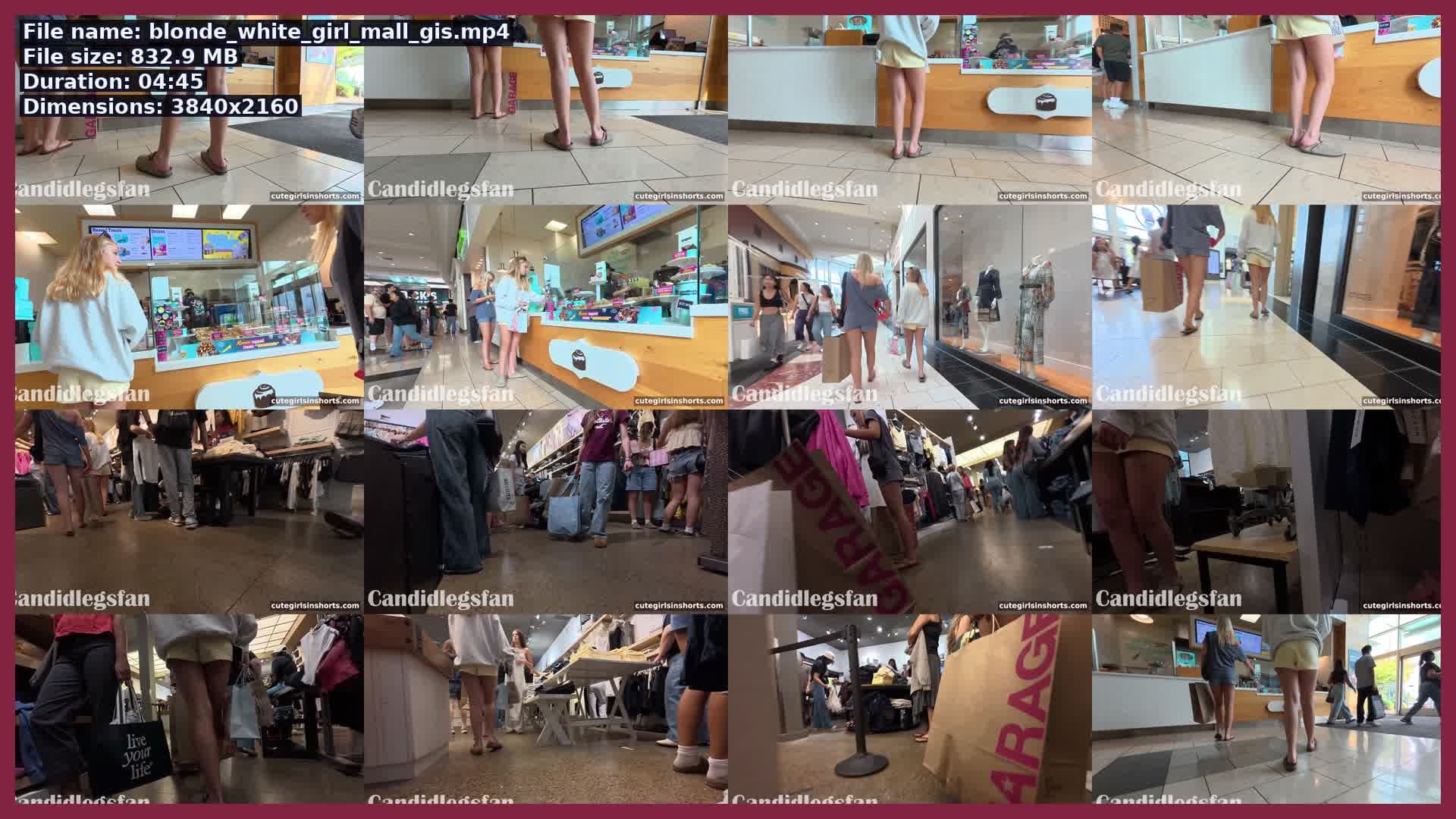 Blonde White Girl Mall