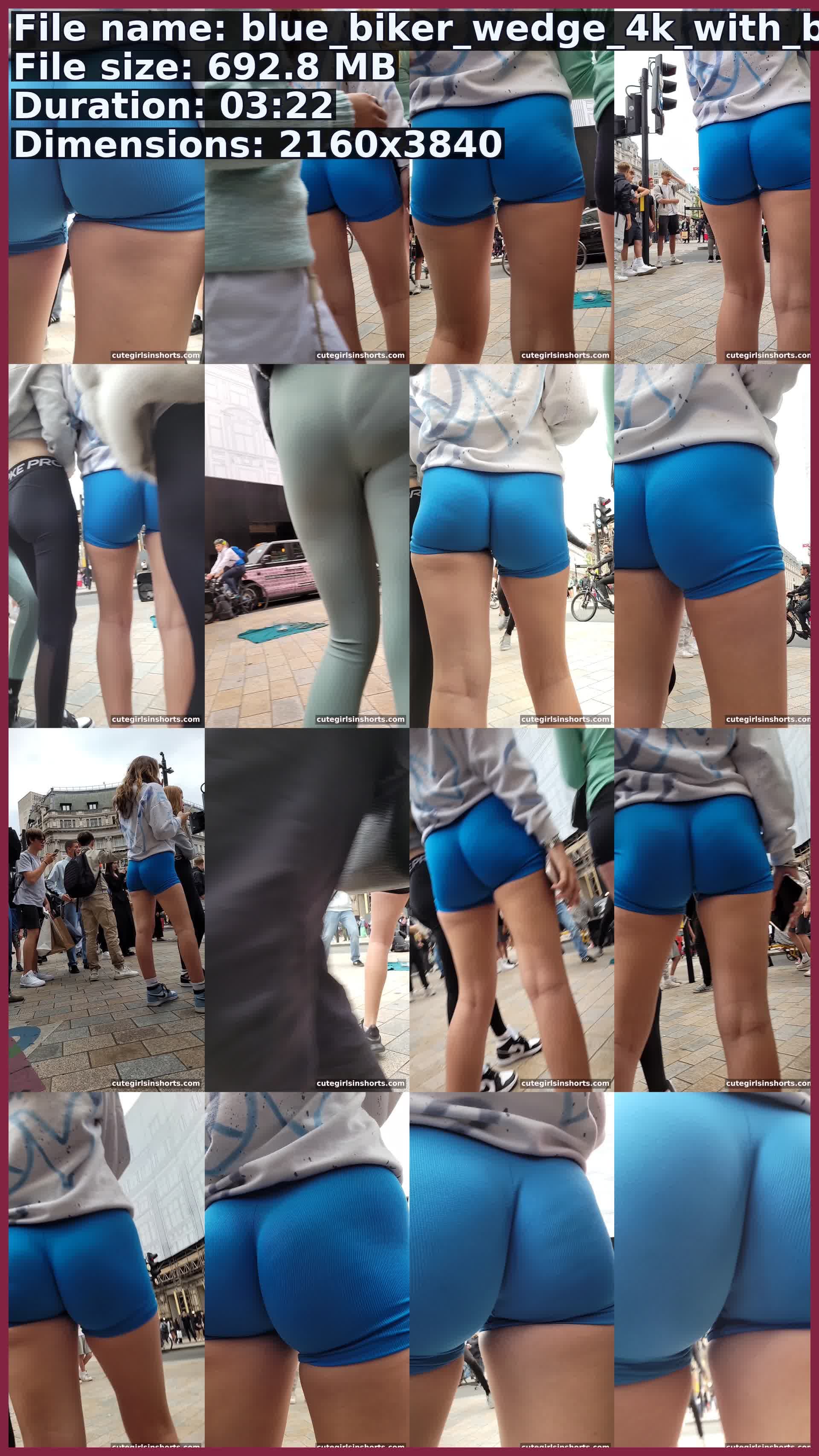 Blue Biker Wedge 4 K With Bffs