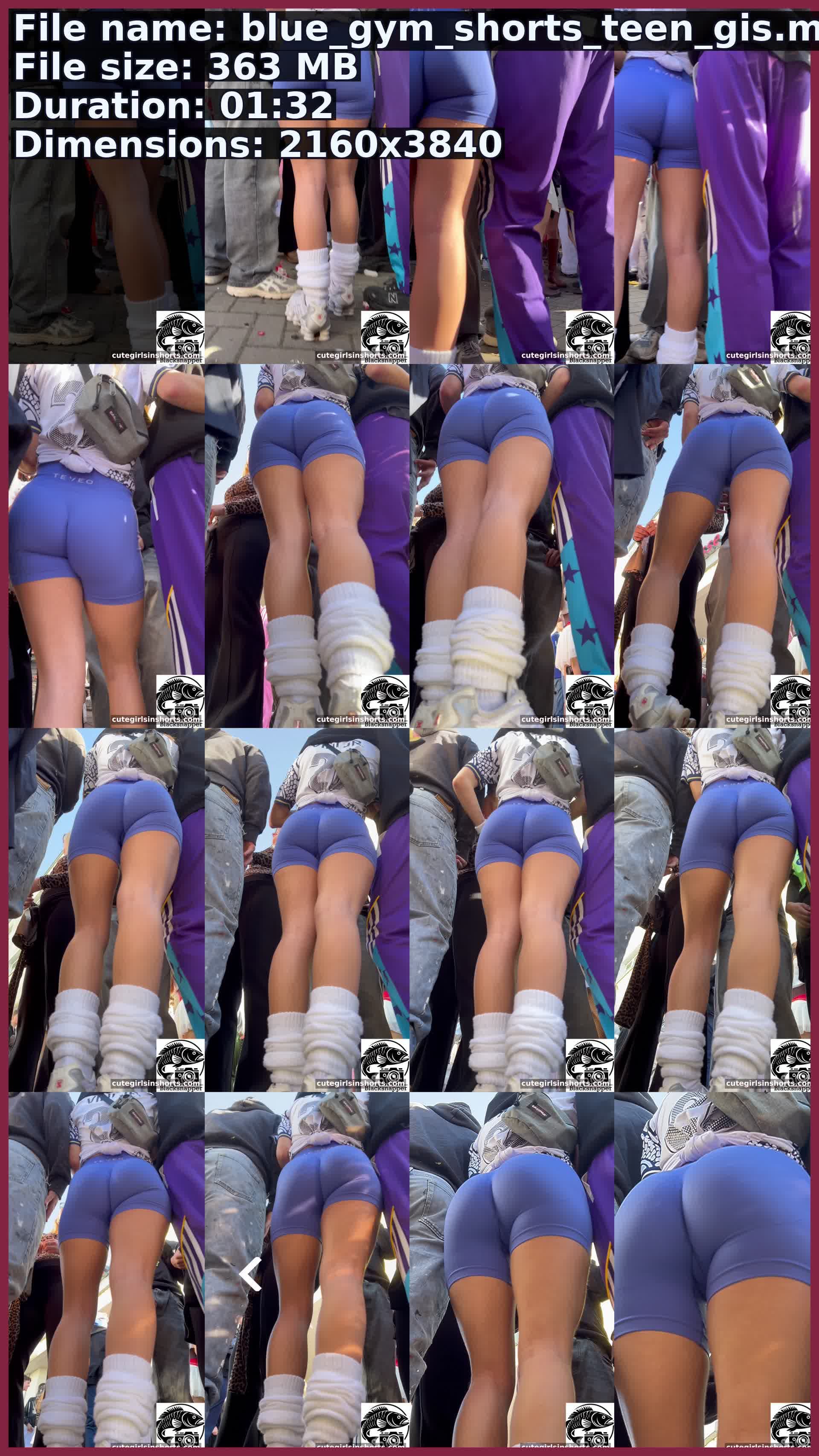 Blue Gym Shorts Teen