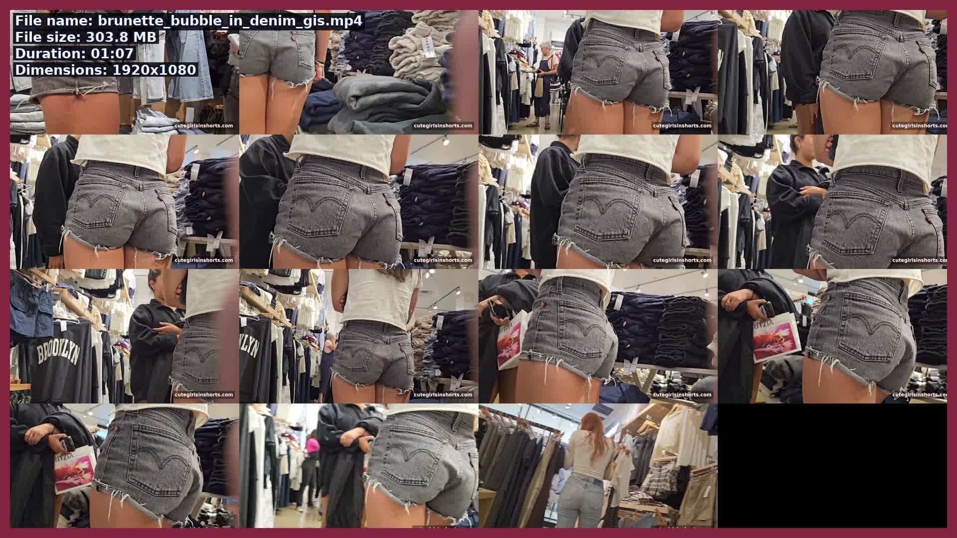 Brunette Bubble In Denim