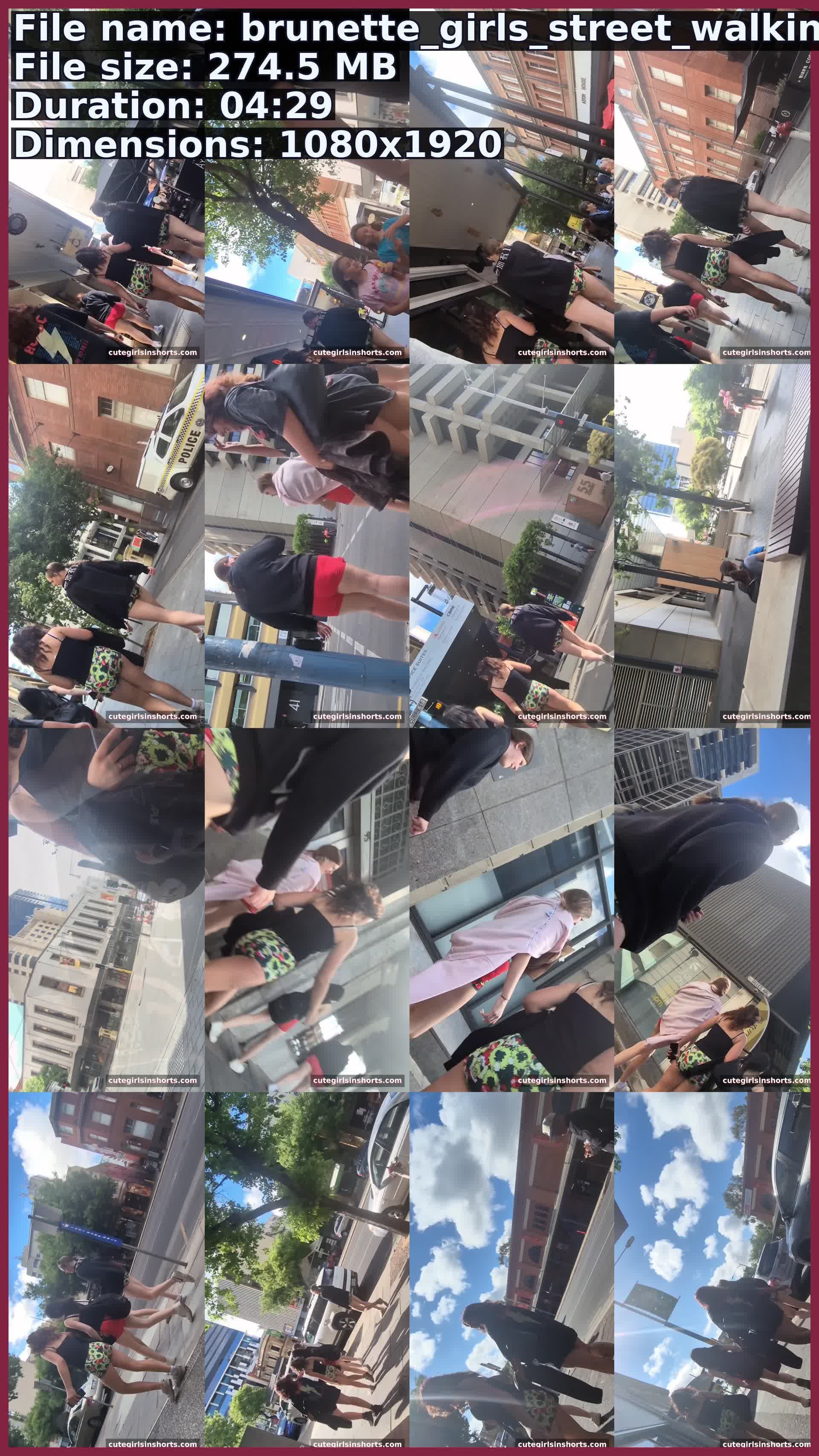 Brunette Girls Street Walking