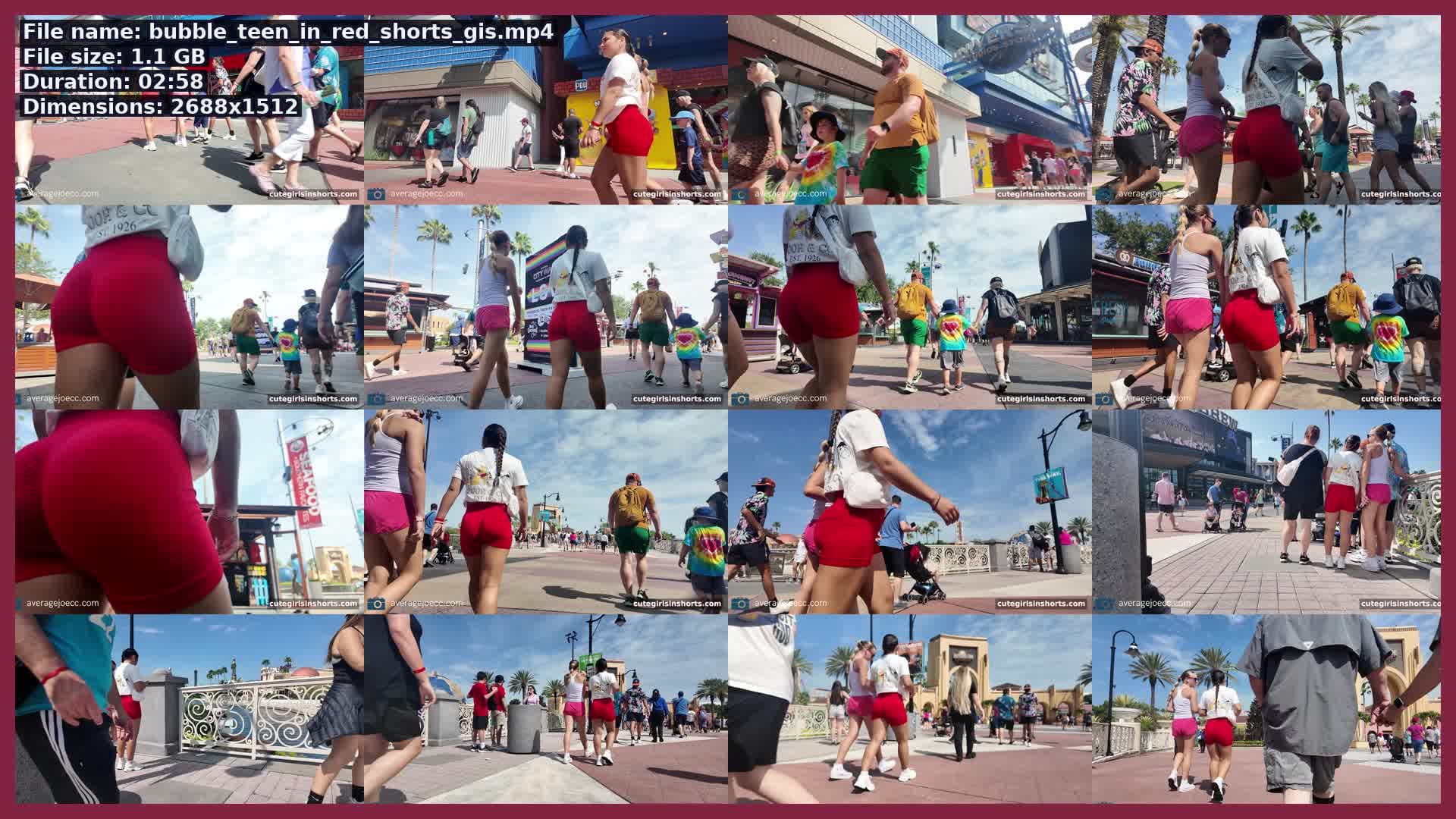 Bubble Teen In Red Shorts