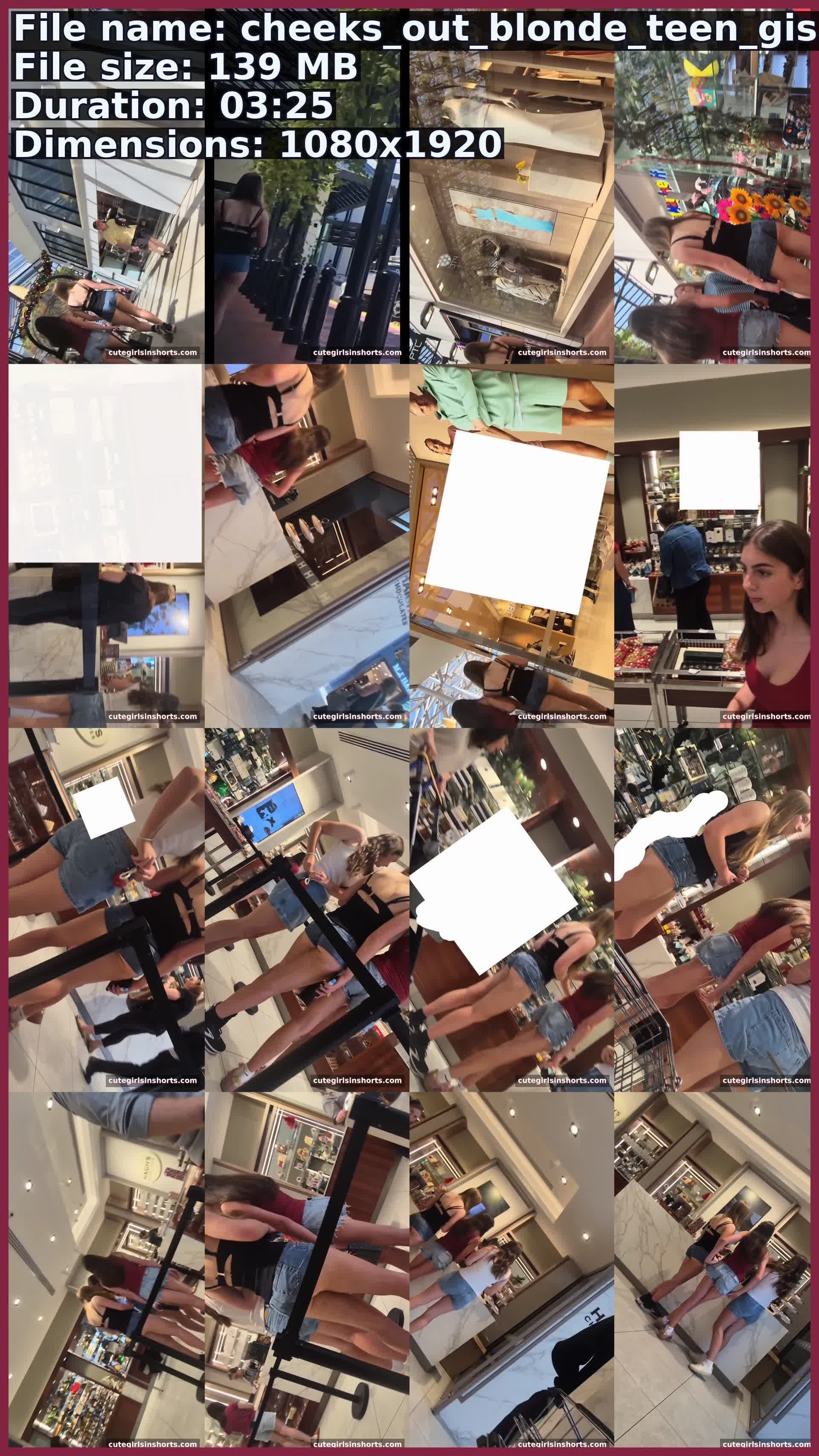 Cheeks Out Blonde Teen