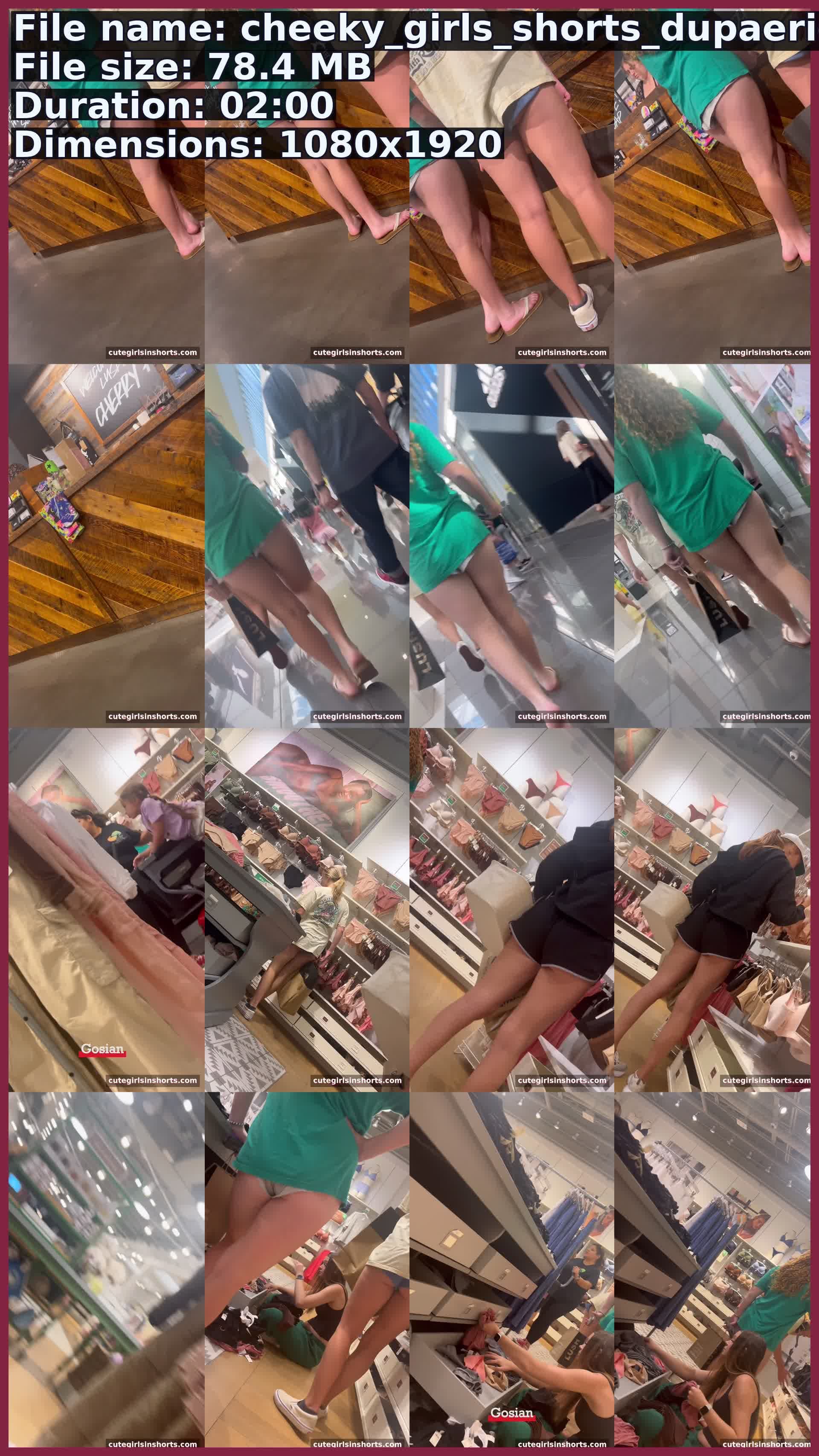 Cheeky Girls Shorts Dupaeriee