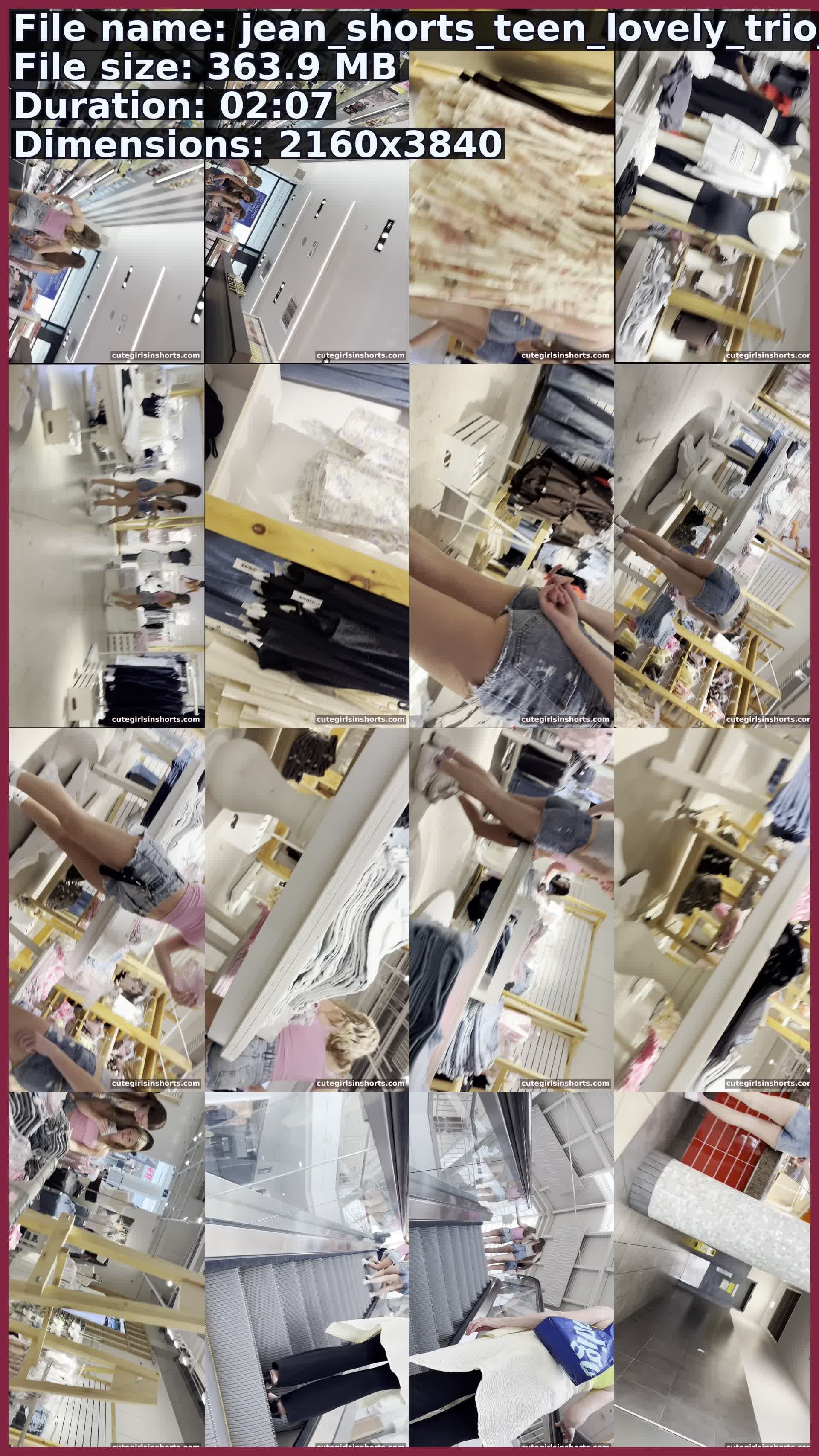 Jean Shorts Teen Lovely Trio