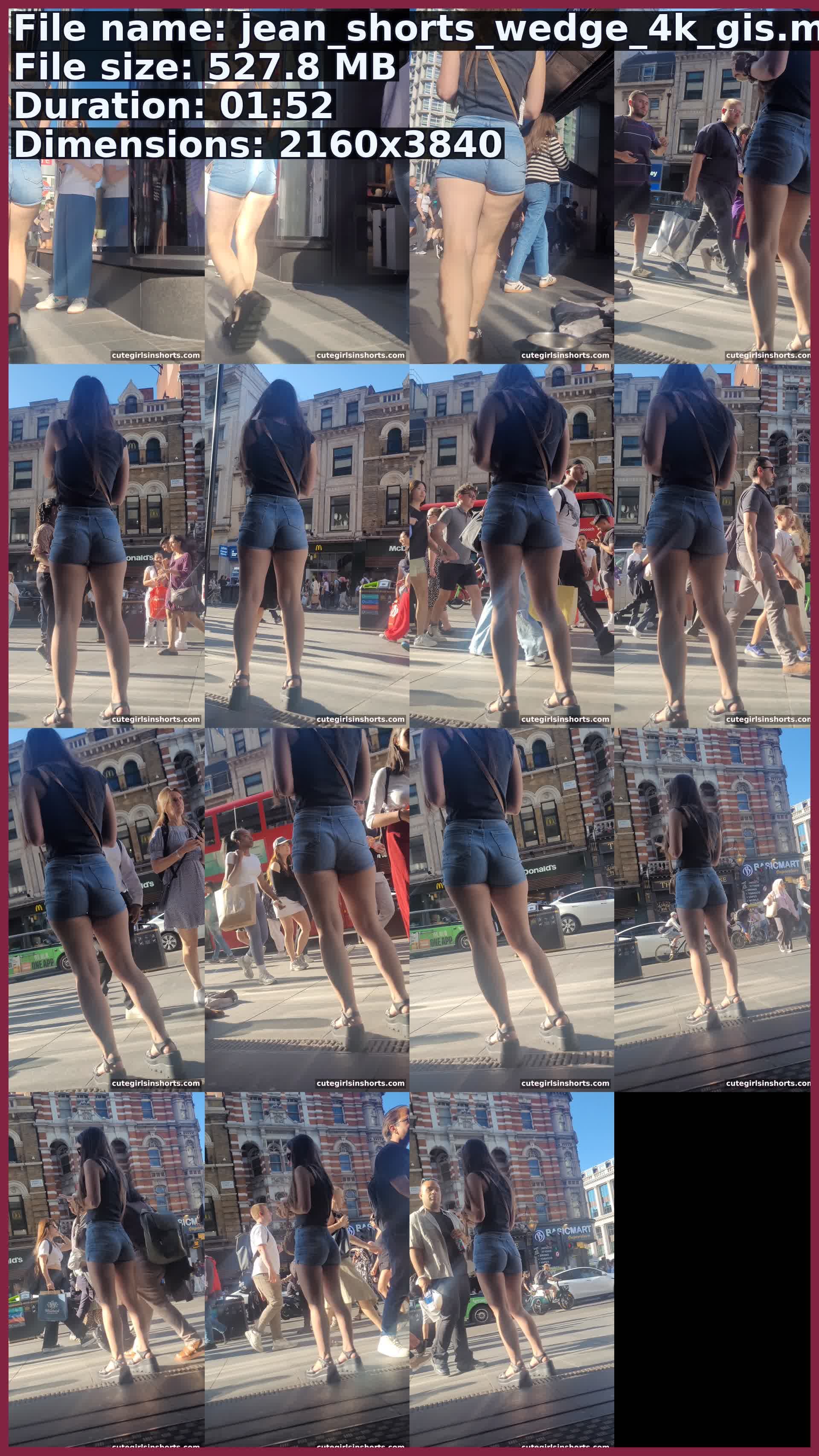 Jean Shorts Wedge 4 K