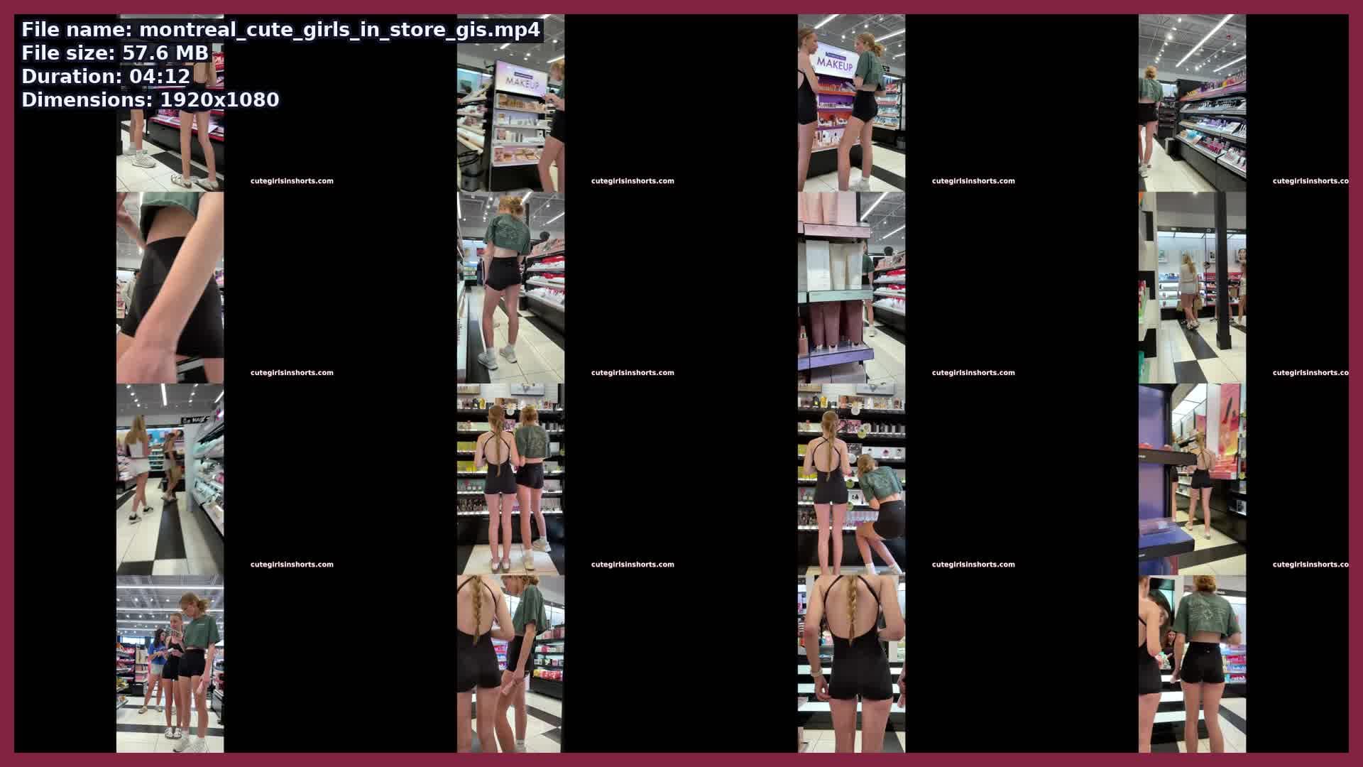 Montreal Cute Girls In Store