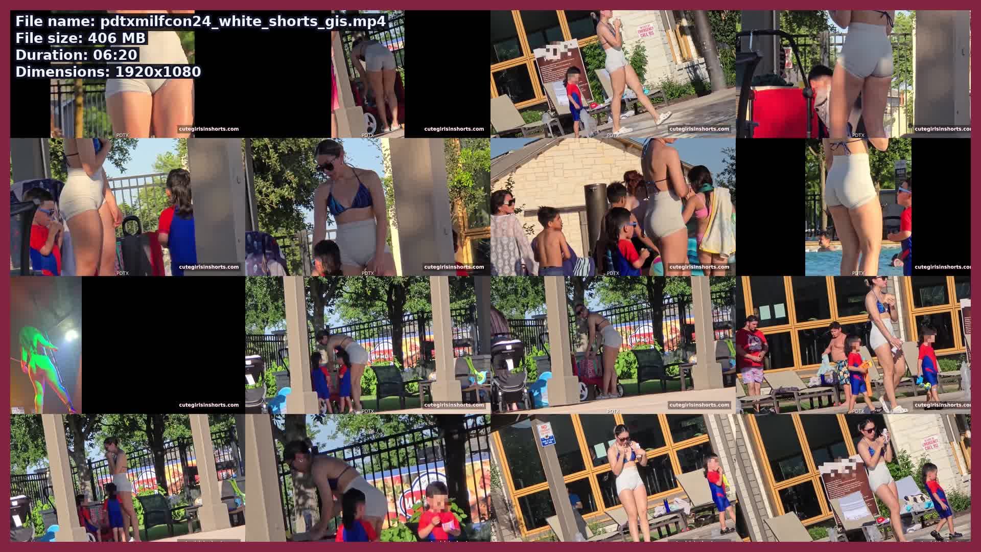 Pdtxmilfcon 24 White Shorts