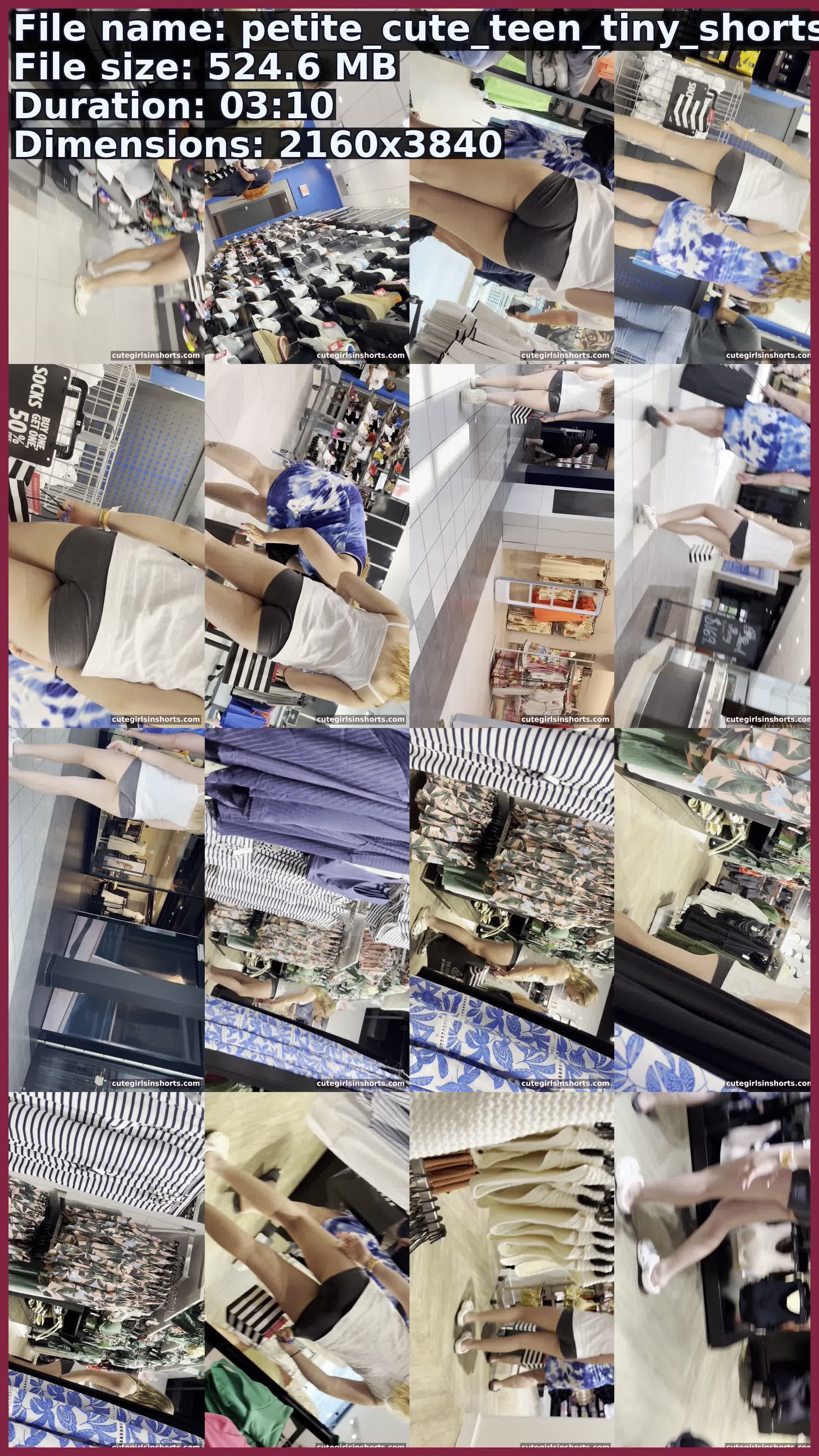 Petite Cute Teen Tiny Shorts
