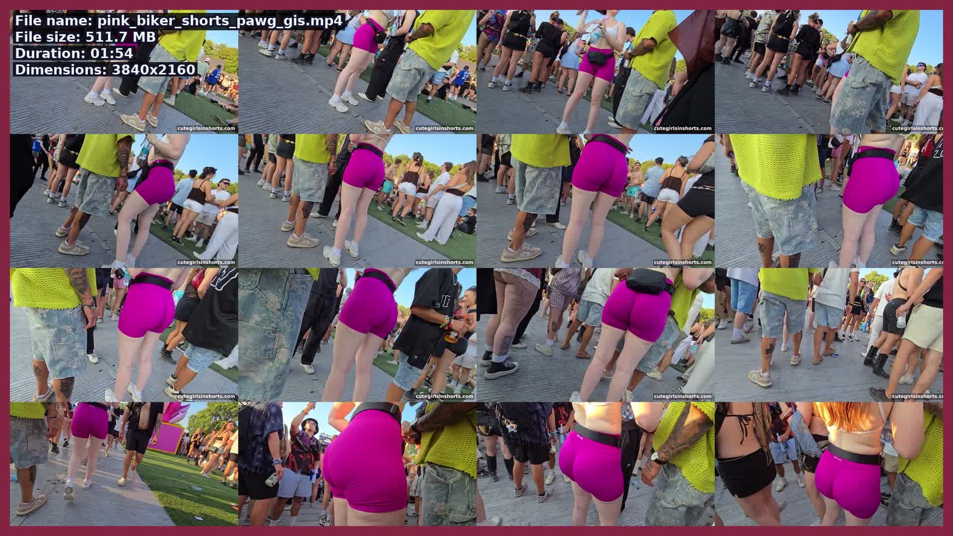 Pink Biker Shorts Pawg