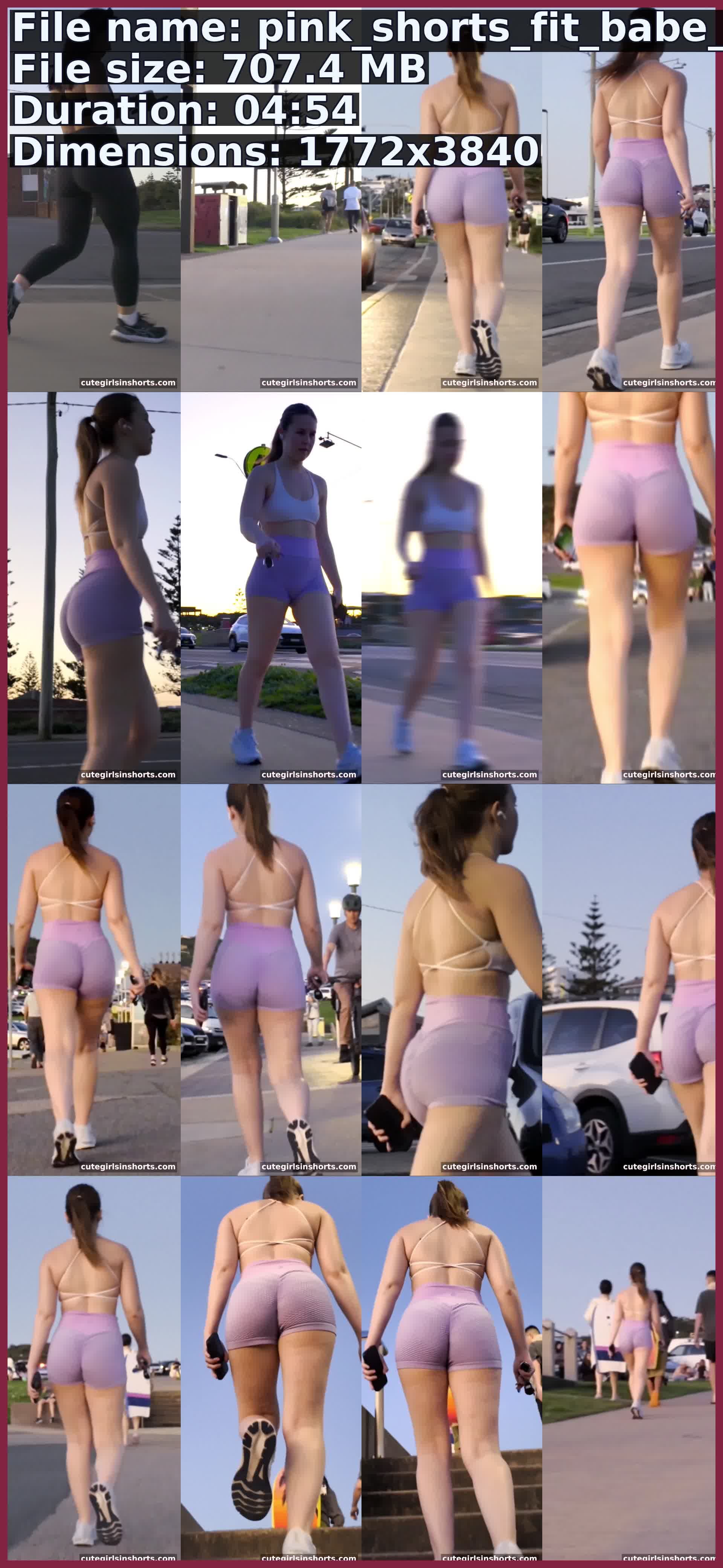 Pink Shorts Fit Babe