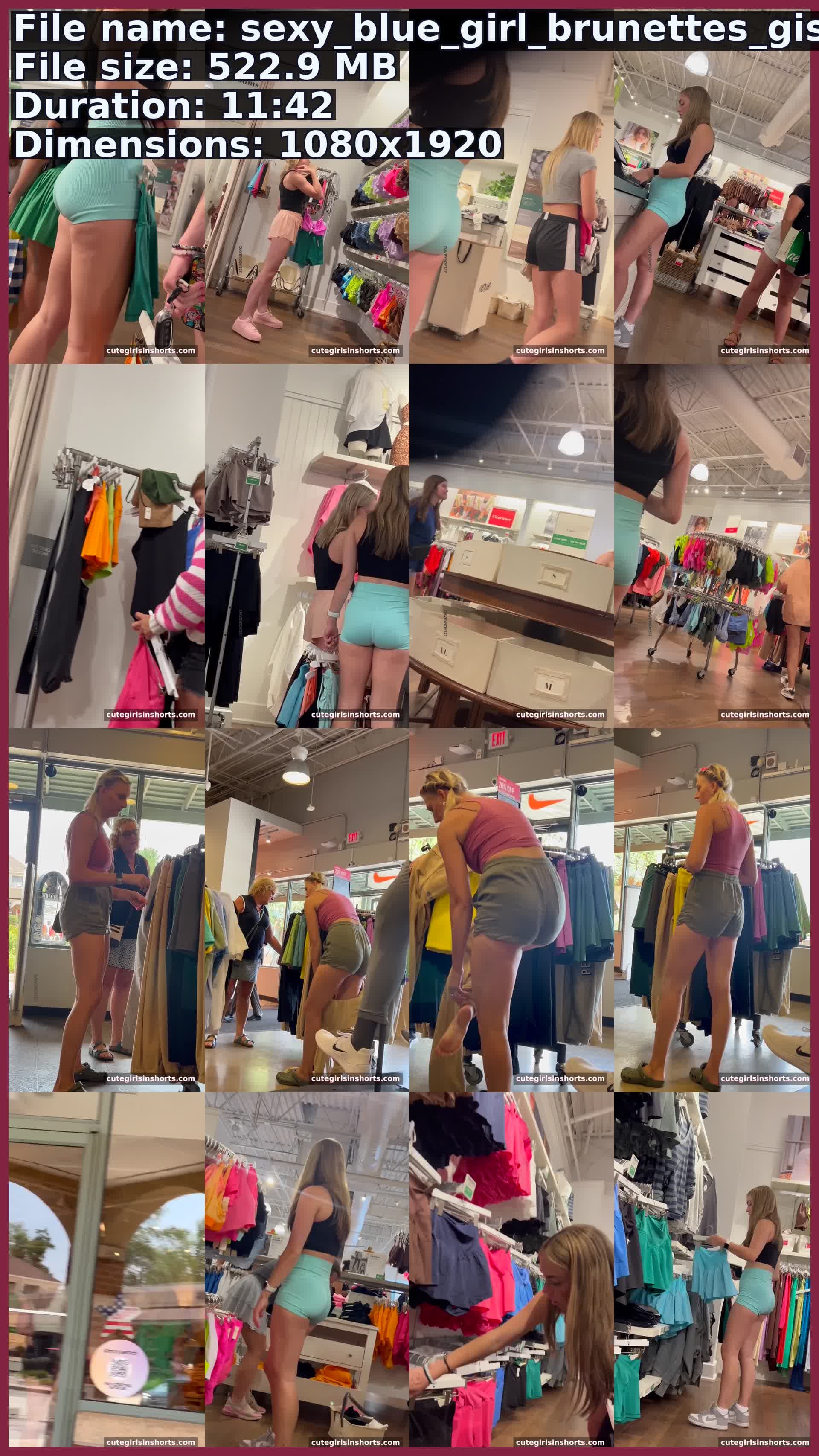 Sexy Blue Girl Brunettes