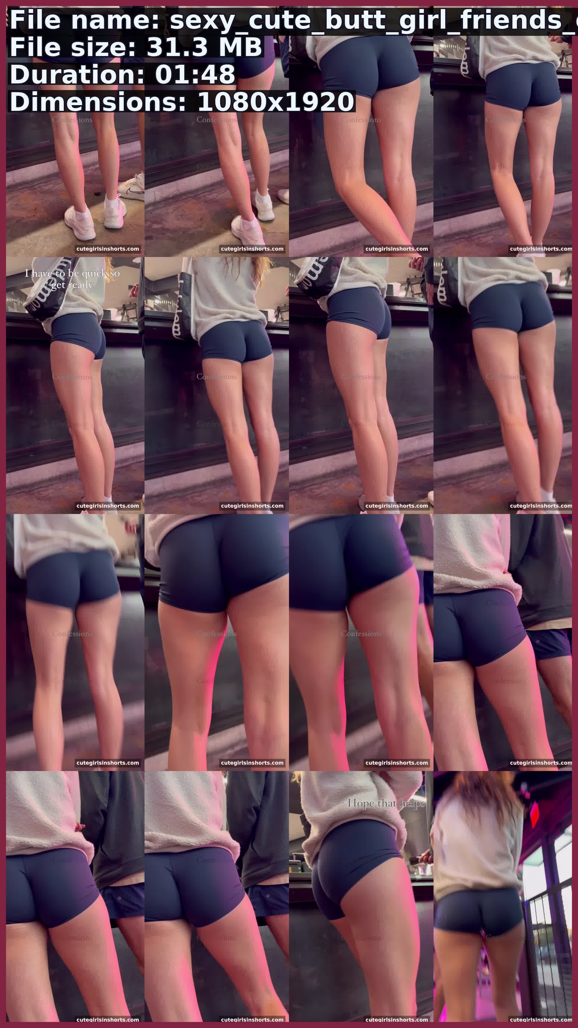 Sexy Cute Butt Girl Friends