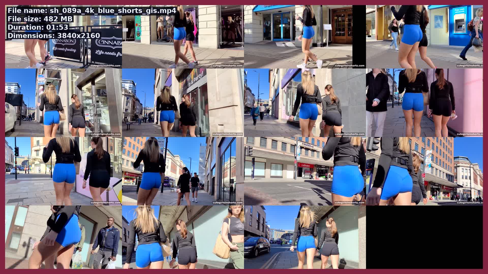 Sh 089 A 4 K Blue Shorts