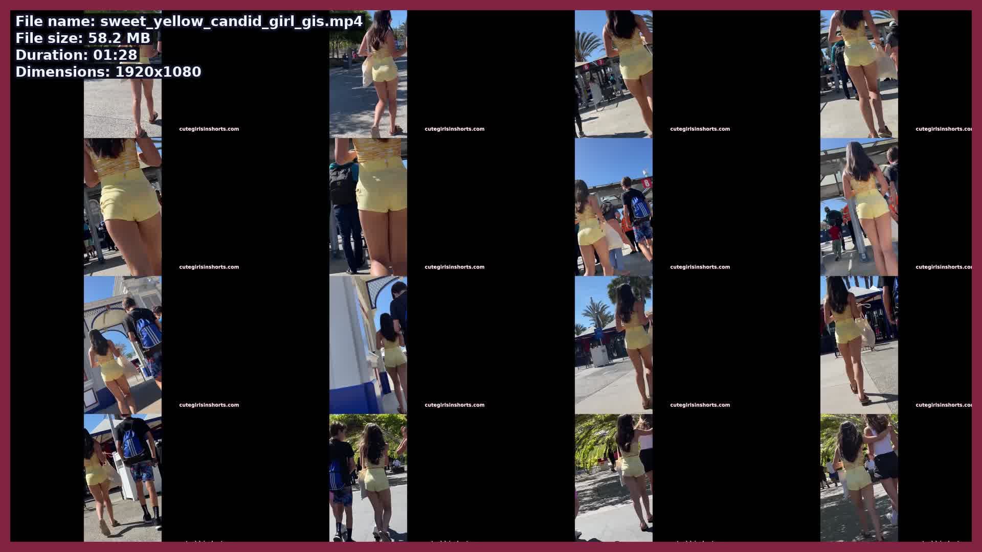 Sweet Yellow Candid Girl