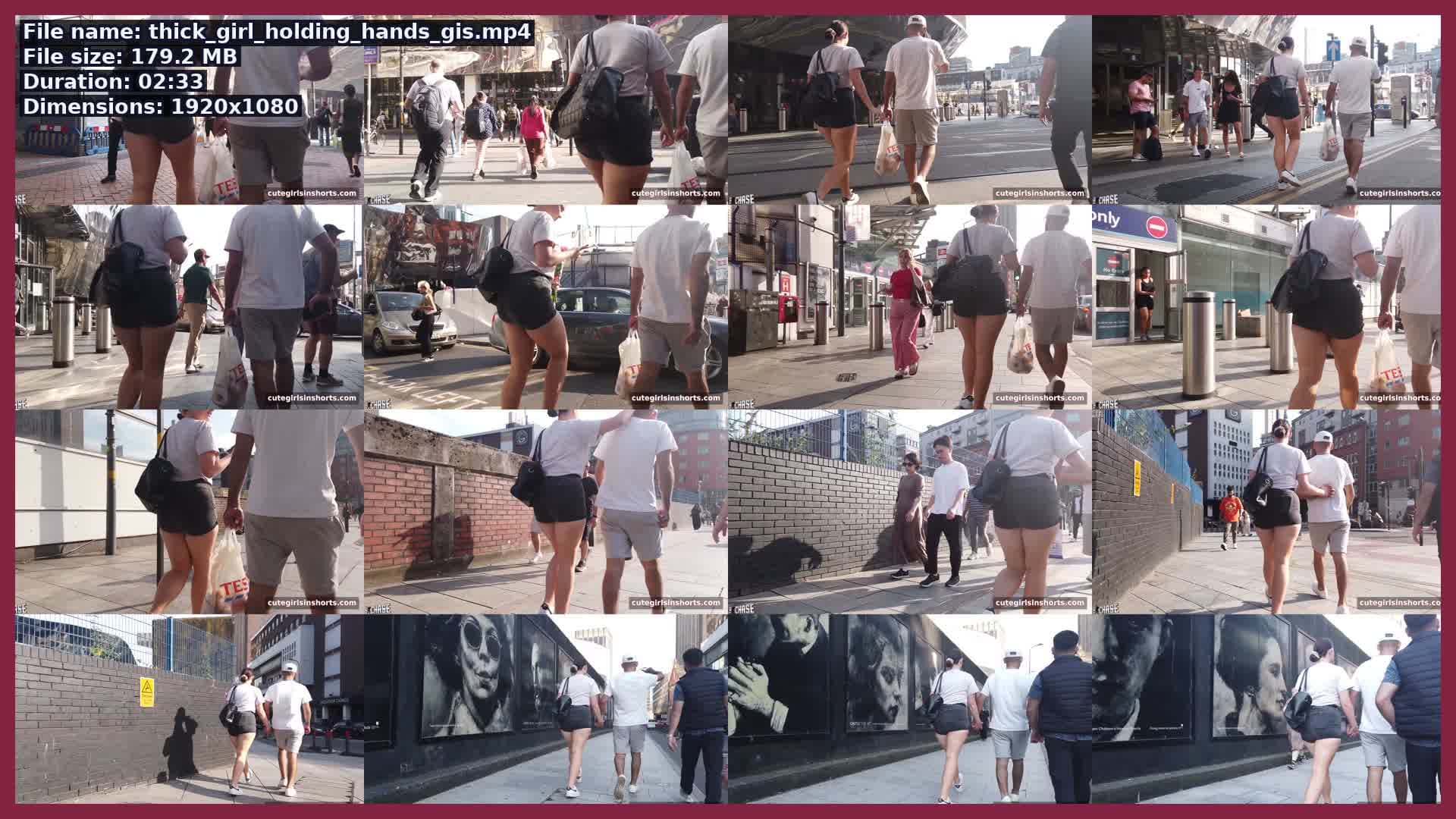 Thick Girl Holding Hands