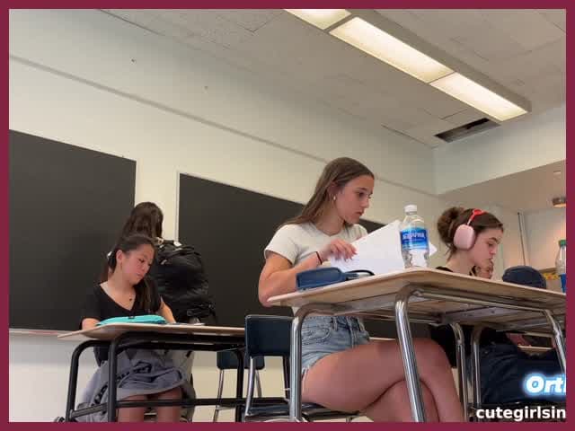 Latina Girl In Jeans Shorts